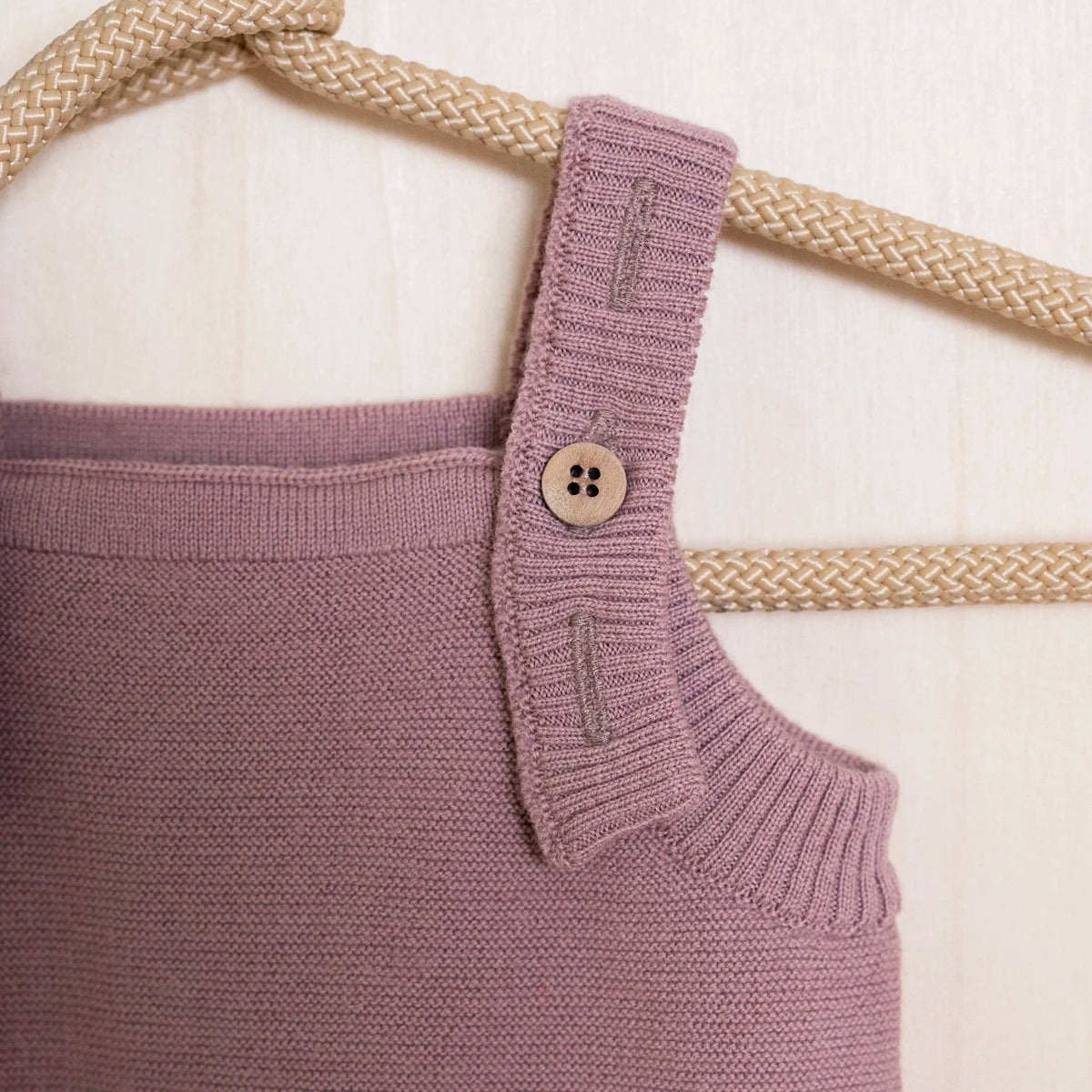 THE WOOLLY ROMPER - rose