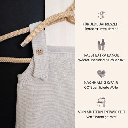 B-WARE WOOLLY ROMPER - sand