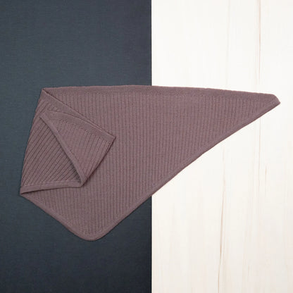 THE WOOLLY TRIANGLE SCARF SMALL - mauve