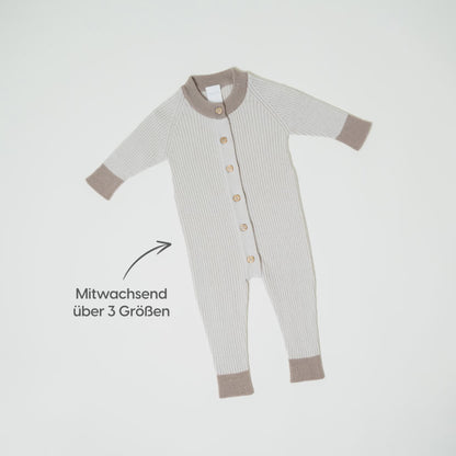 THE WOOLLY ONESIE TWO-TONE - midnight blue