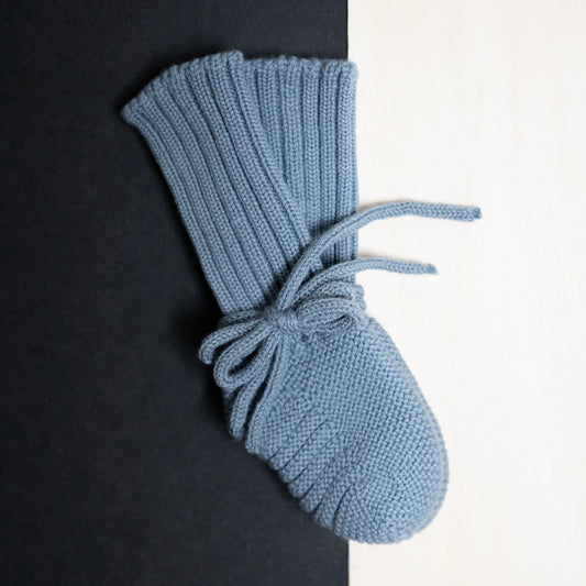 THE WOOLLY BABY BOOTIE - blue