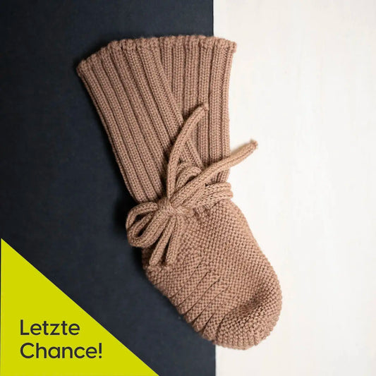 THE WOOLLY BABY BOOTIE - camel