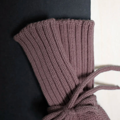 THE WOOLLY BABY BOOTIE - mauve