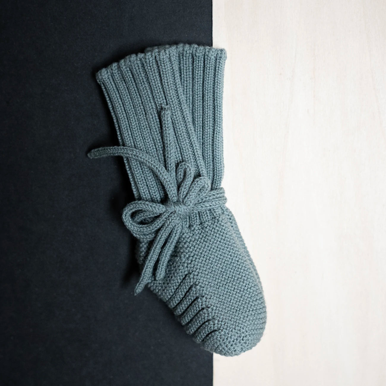 THE WOOLLY BABY BOOTIE - sage