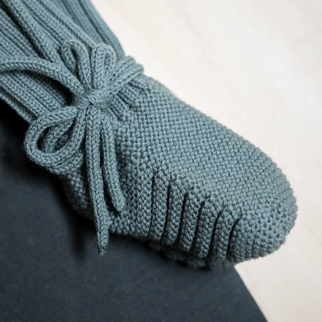 THE WOOLLY BABY BOOTIE - sage