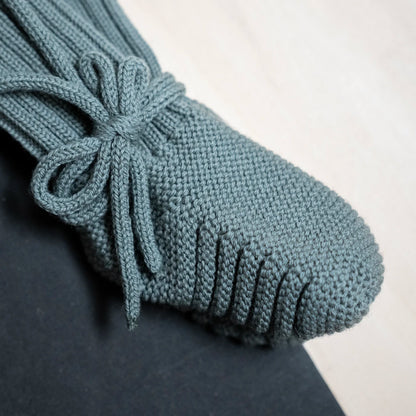 THE WOOLLY BABY BOOTIE - sage