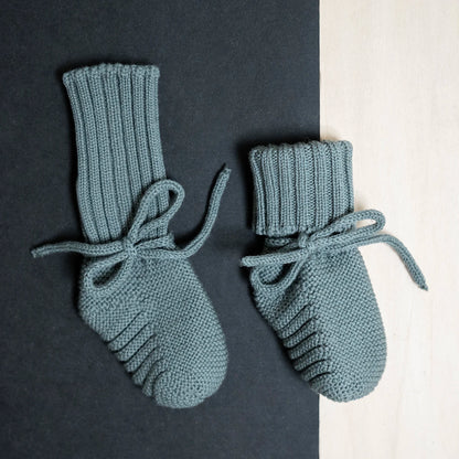 THE WOOLLY BABY BOOTIE - sage