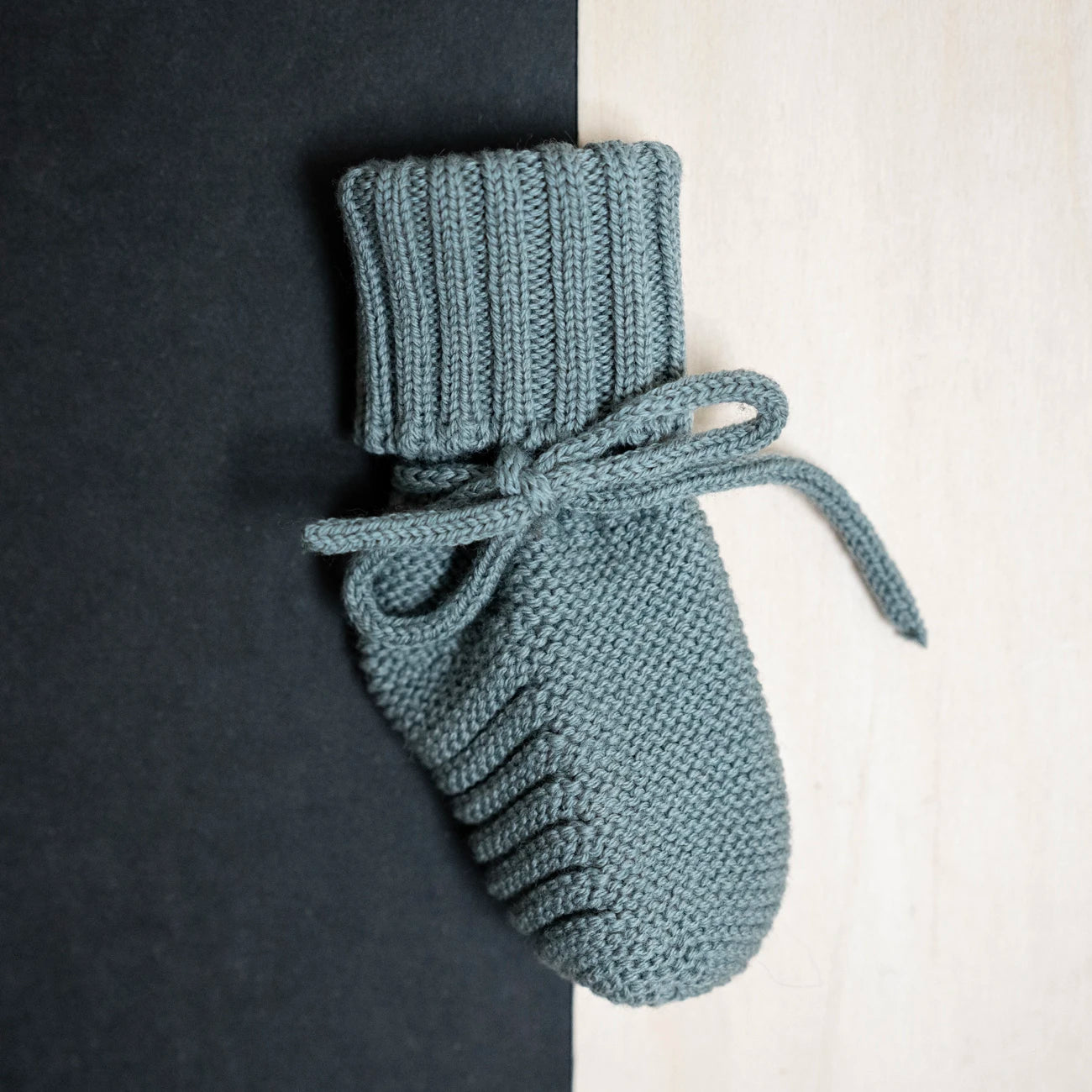 THE WOOLLY BABY BOOTIE - sage