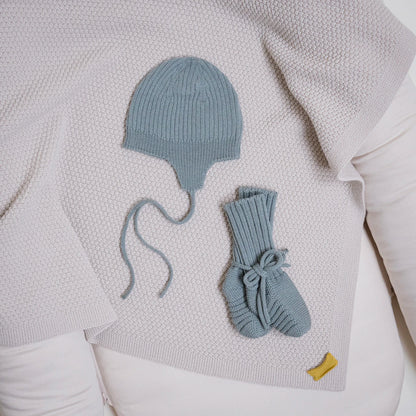 THE WOOLLY BABY BOOTIE - sage