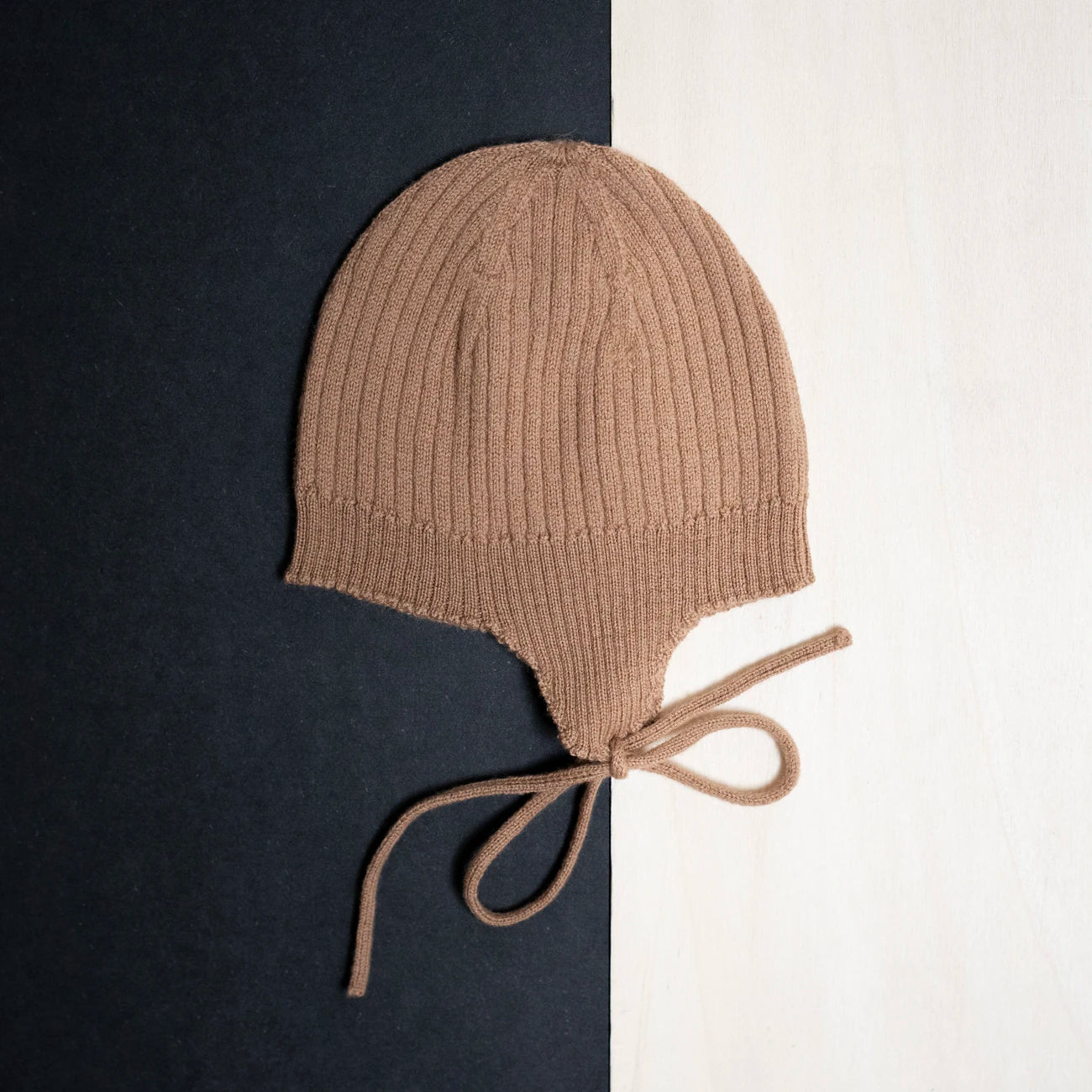 THE WOOLLY BABY HAT - camel