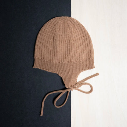 THE WOOLLY BABY HAT - camel
