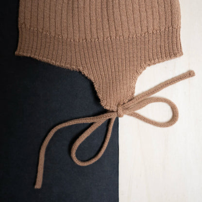 THE WOOLLY BABY HAT - camel