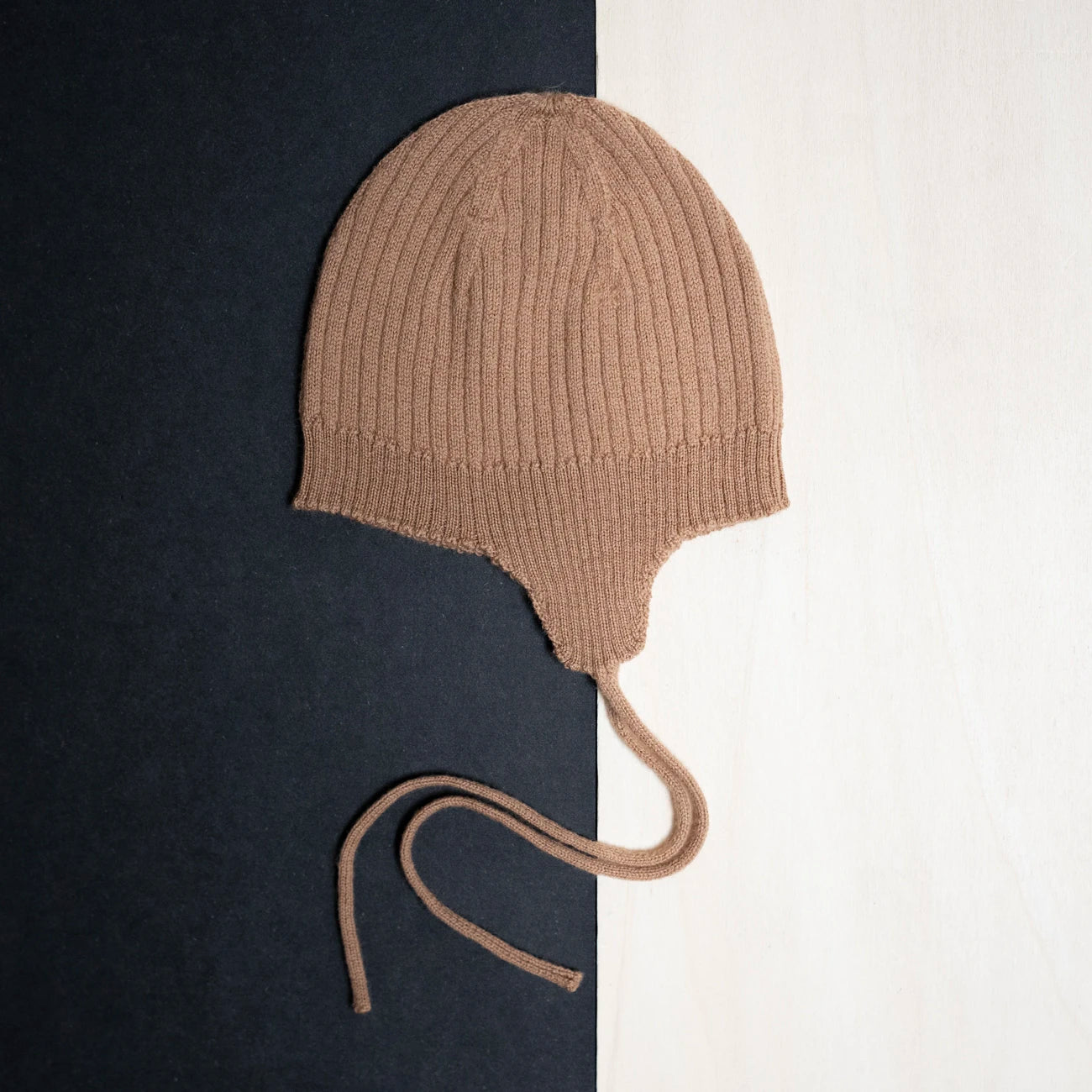 THE WOOLLY BABY HAT - camel