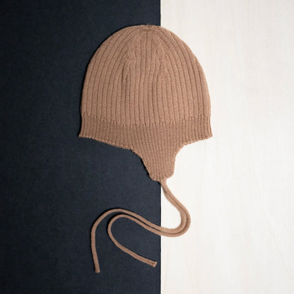 THE WOOLLY BABY HAT - camel