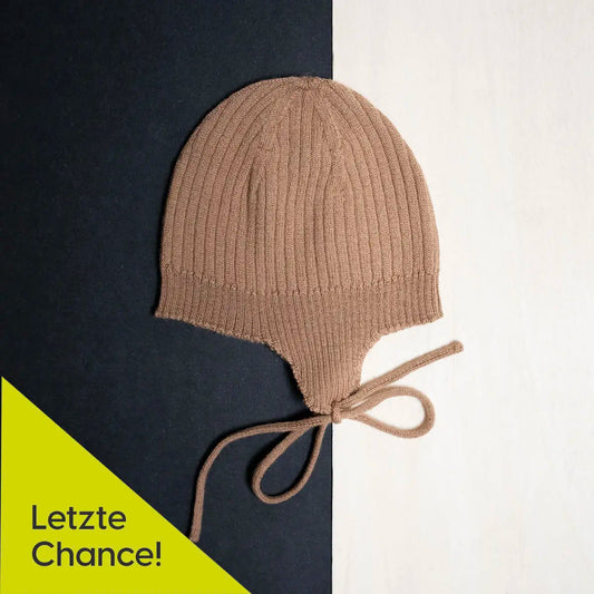 THE WOOLLY BABY HAT - camel