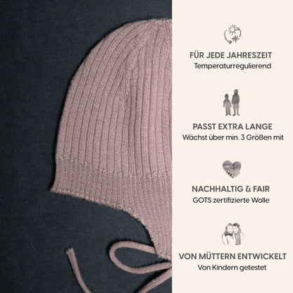 THE WOOLLY BABY HAT - cappuccino