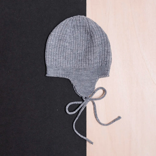 THE WOOLLY BABY HAT - cloud grey