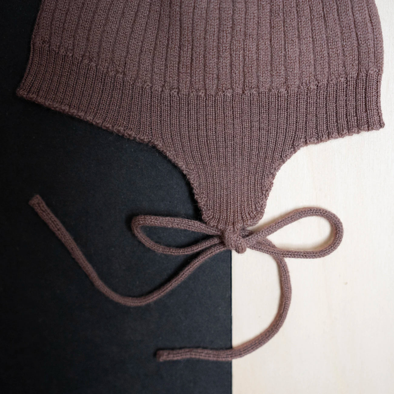 THE WOOLLY BABY HAT - mauve