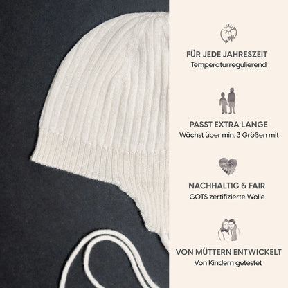THE WOOLLY BABY HAT - pure