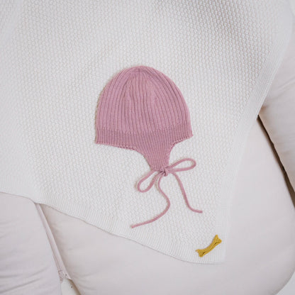 THE WOOLLY BABY HAT - rose