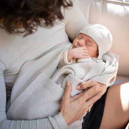 THE WOOLLY BABY HAT - camel