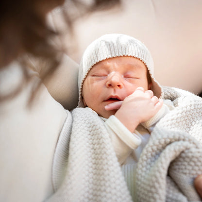 THE WOOLLY BABY HAT - camel