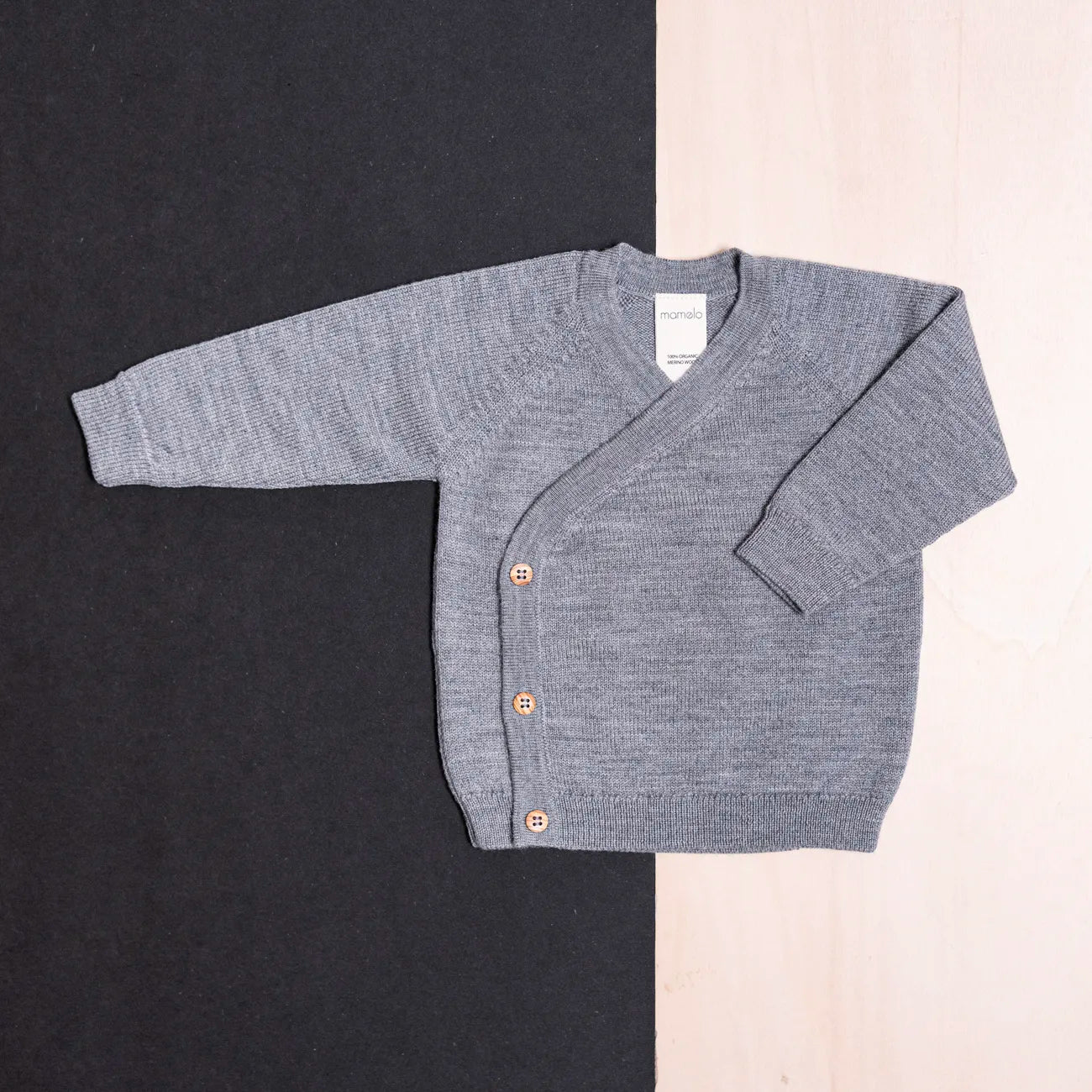 THE WOOLLY BABY JACKET - cloud grey