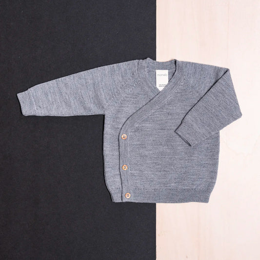 THE WOOLLY BABY JACKET - cloud grey