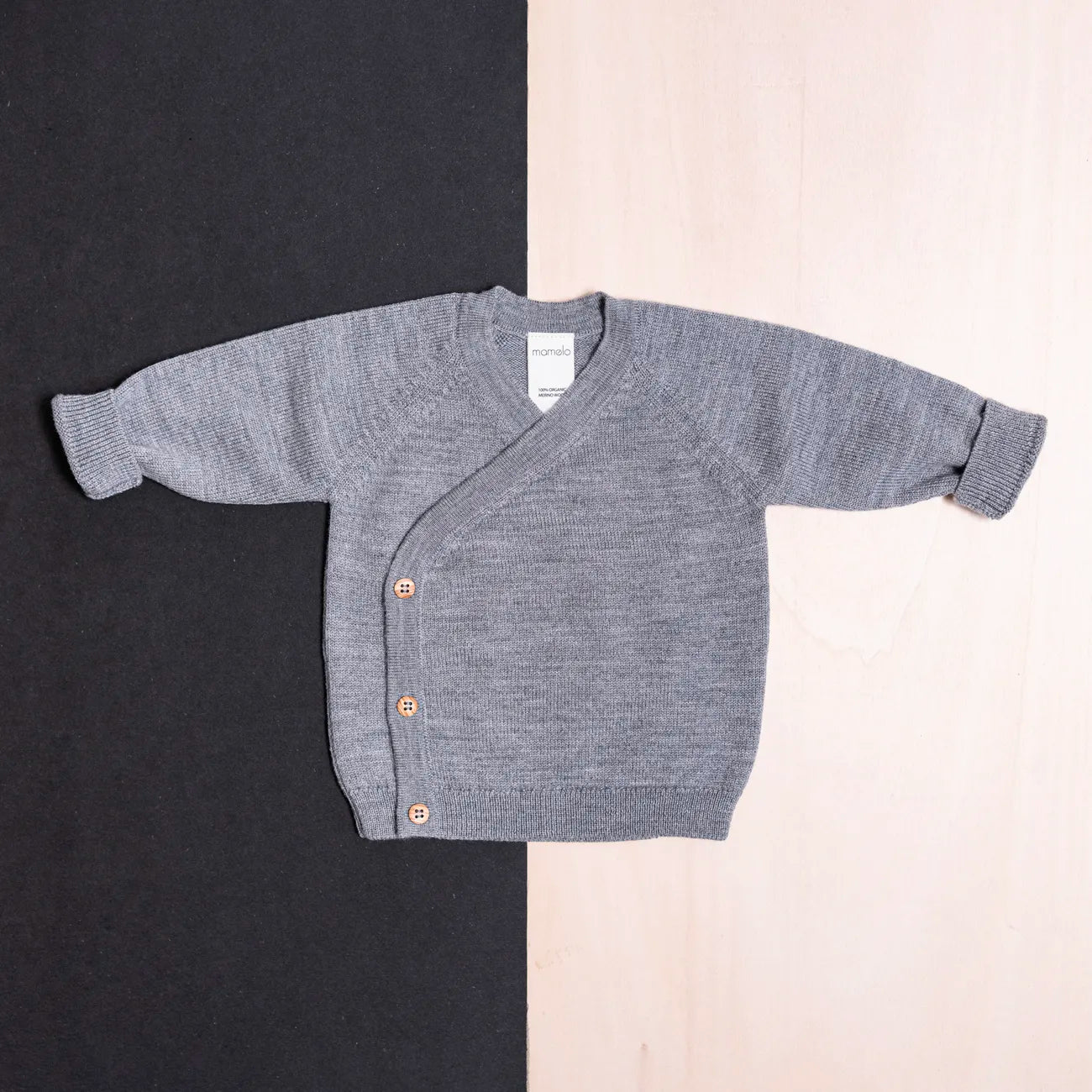 THE WOOLLY BABY JACKET - cloud grey