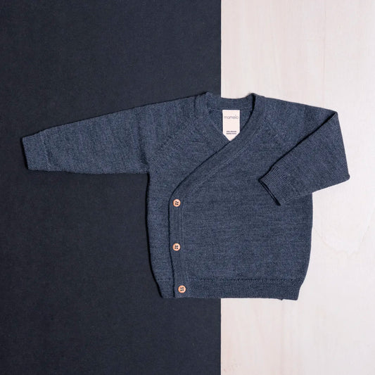 THE WOOLLY BABY JACKET - graphite grey