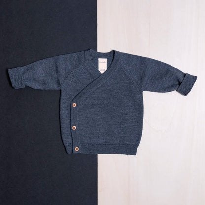 THE WOOLLY BABY JACKET - graphite grey
