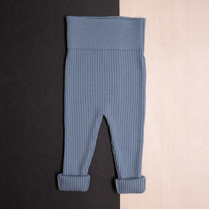 THE WOOLLY BABY LEGGINGS - blue