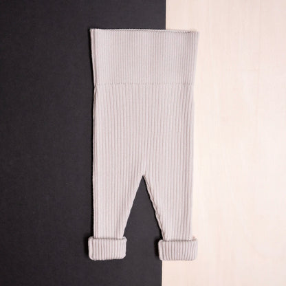 THE WOOLLY BABY LEGGINGS - sand