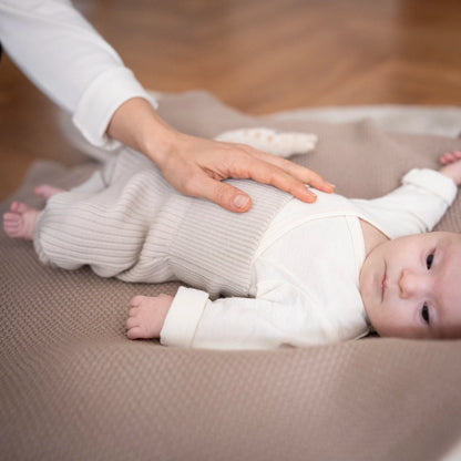 THE WOOLLY BABY LEGGINGS - sand