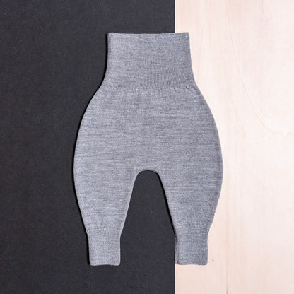 THE WOOLLY BABY PANTS - cloud grey