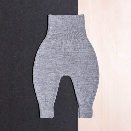 B-WARE WOOLLY BABY PANTS - cloud grey
