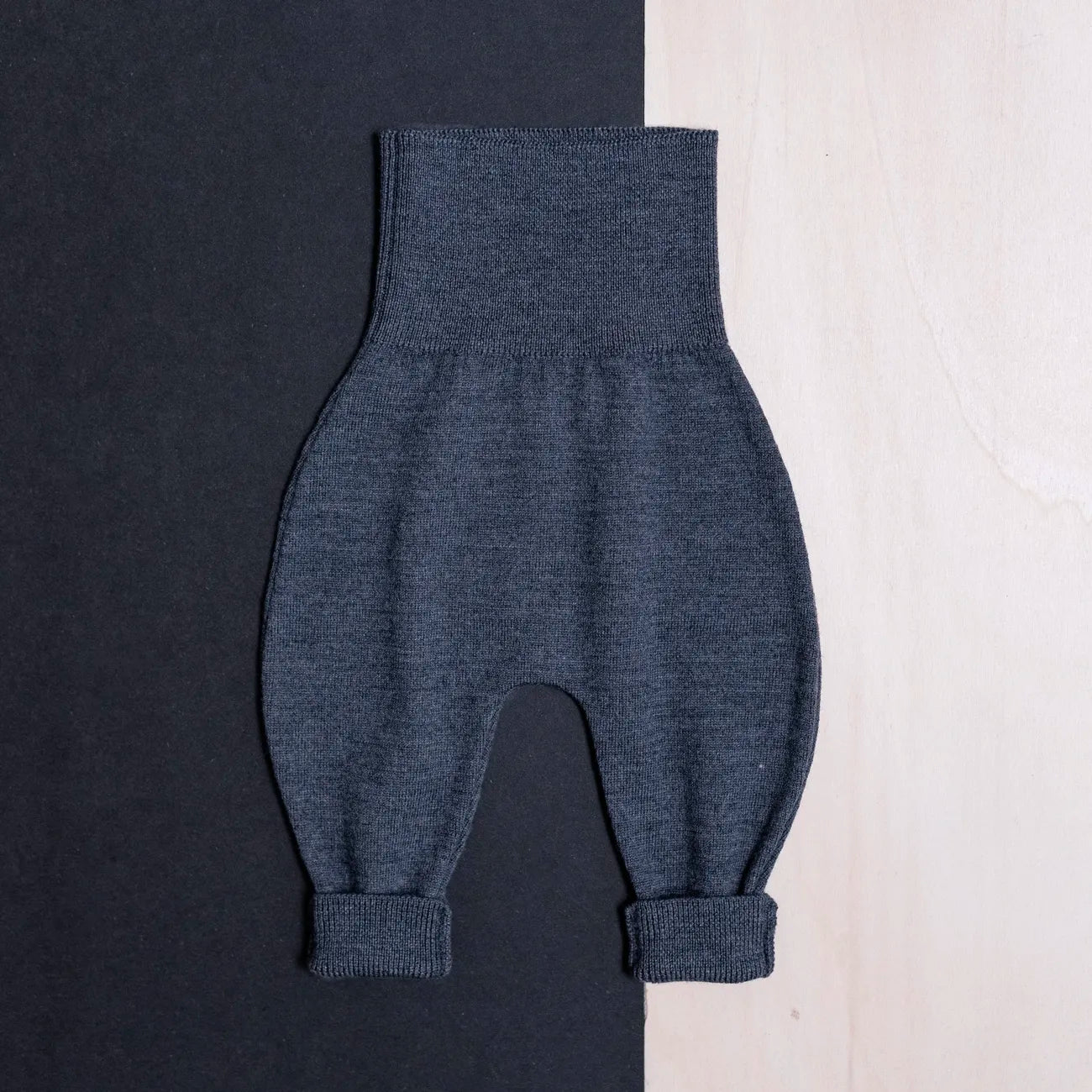 THE WOOLLY BABY PANTS - graphite grey