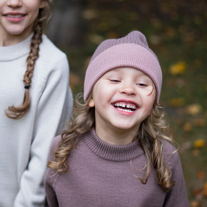THE WOOLLY BEANIE MULTI - mauve