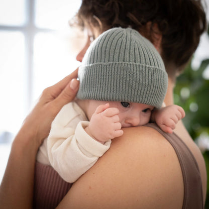 THE WOOLLY BEANIE - sage