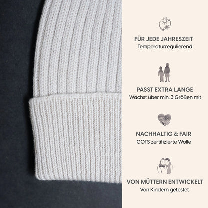 THE WOOLLY BEANIE - sand