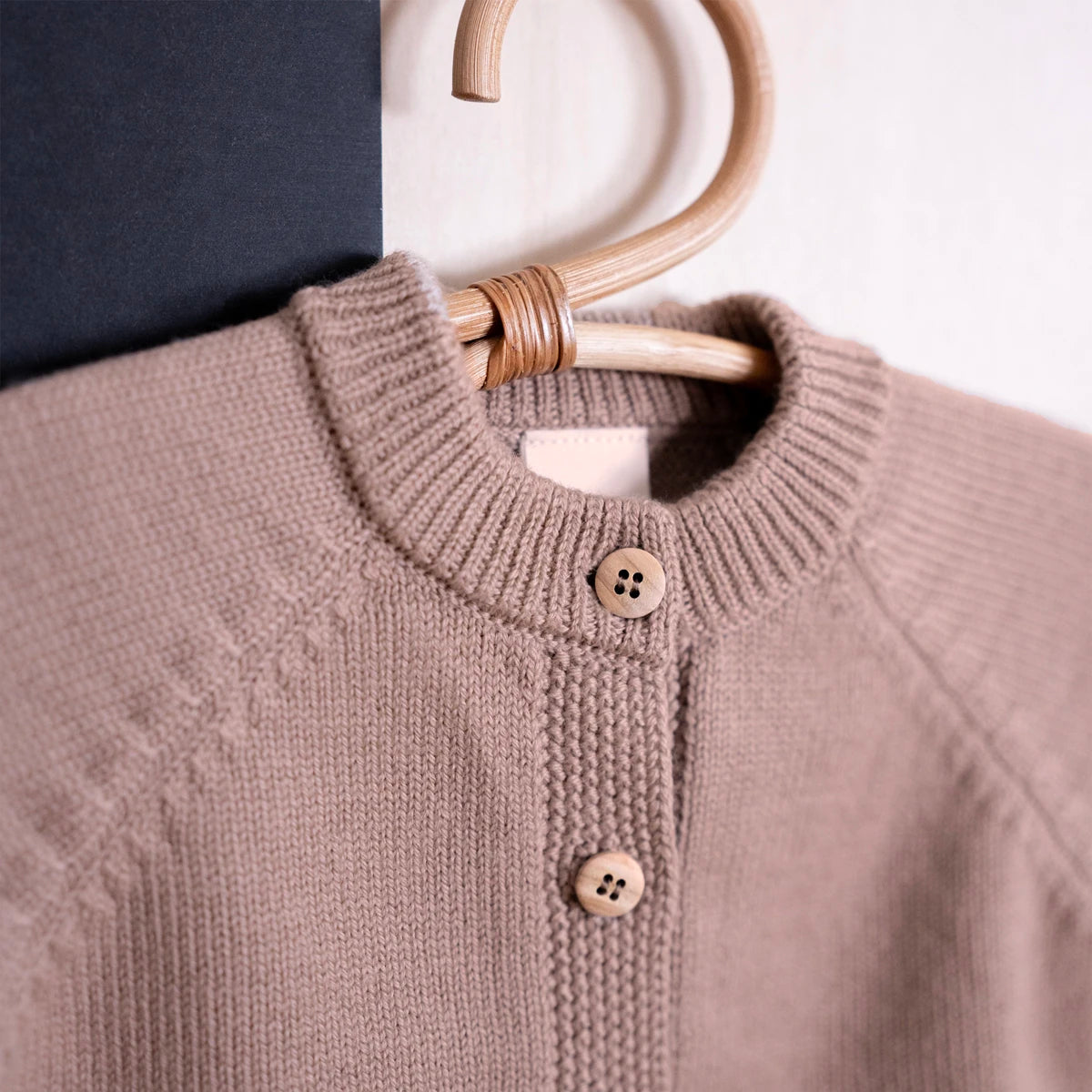 THE WOOLLY CARDIGAN - cappuccino