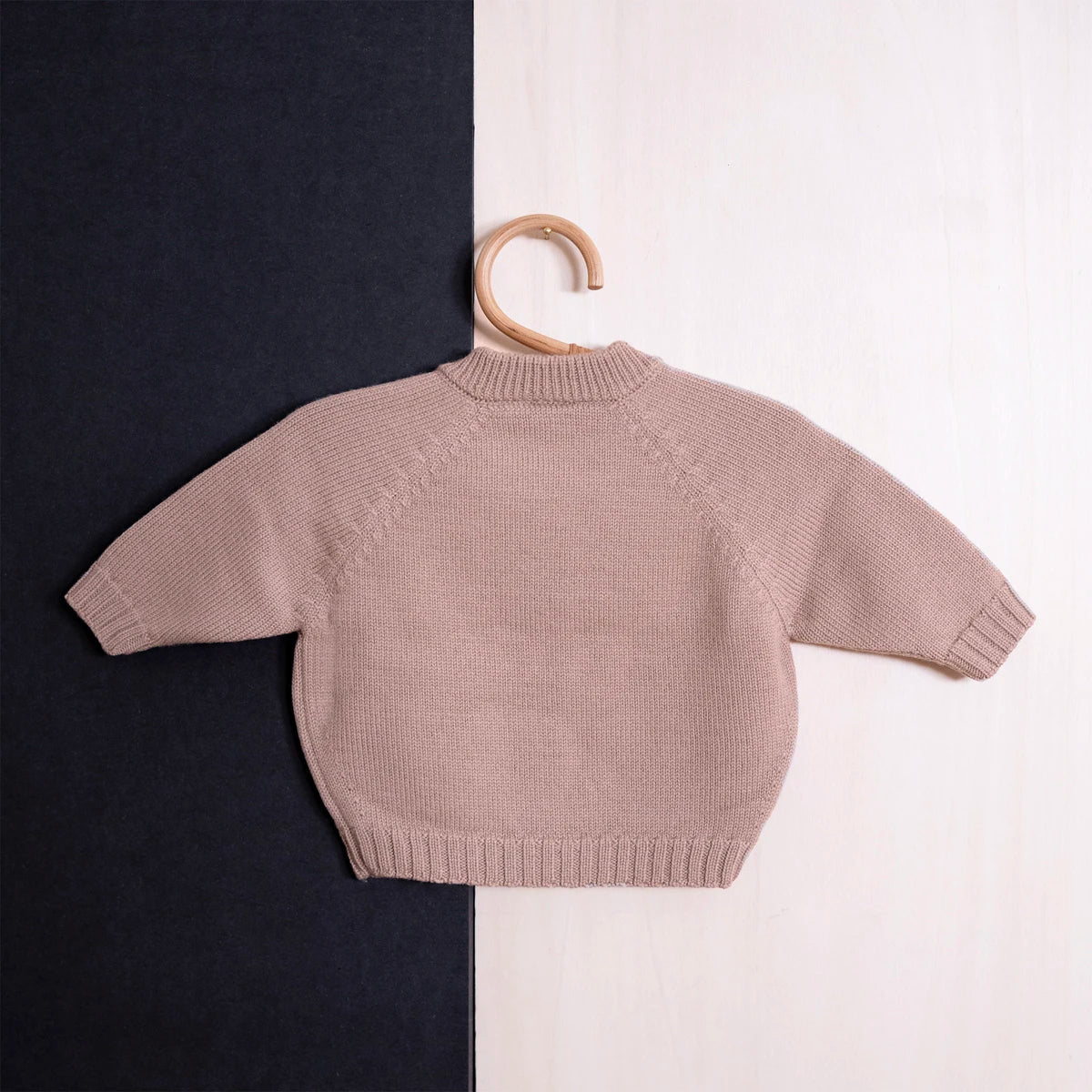 THE WOOLLY CARDIGAN - cappuccino