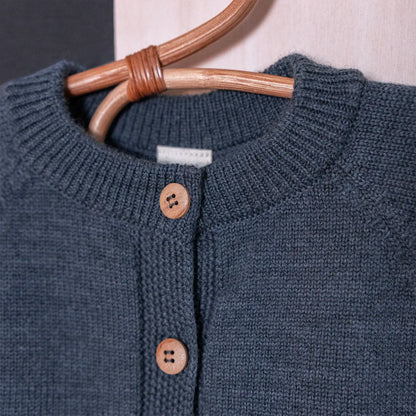 THE WOOLLY CARDIGAN - graphite grey