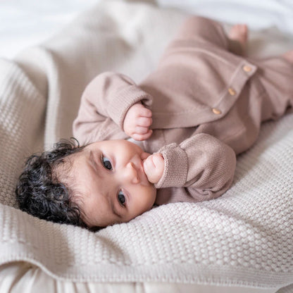 THE WOOLLY BABY JACKET - cappuccino