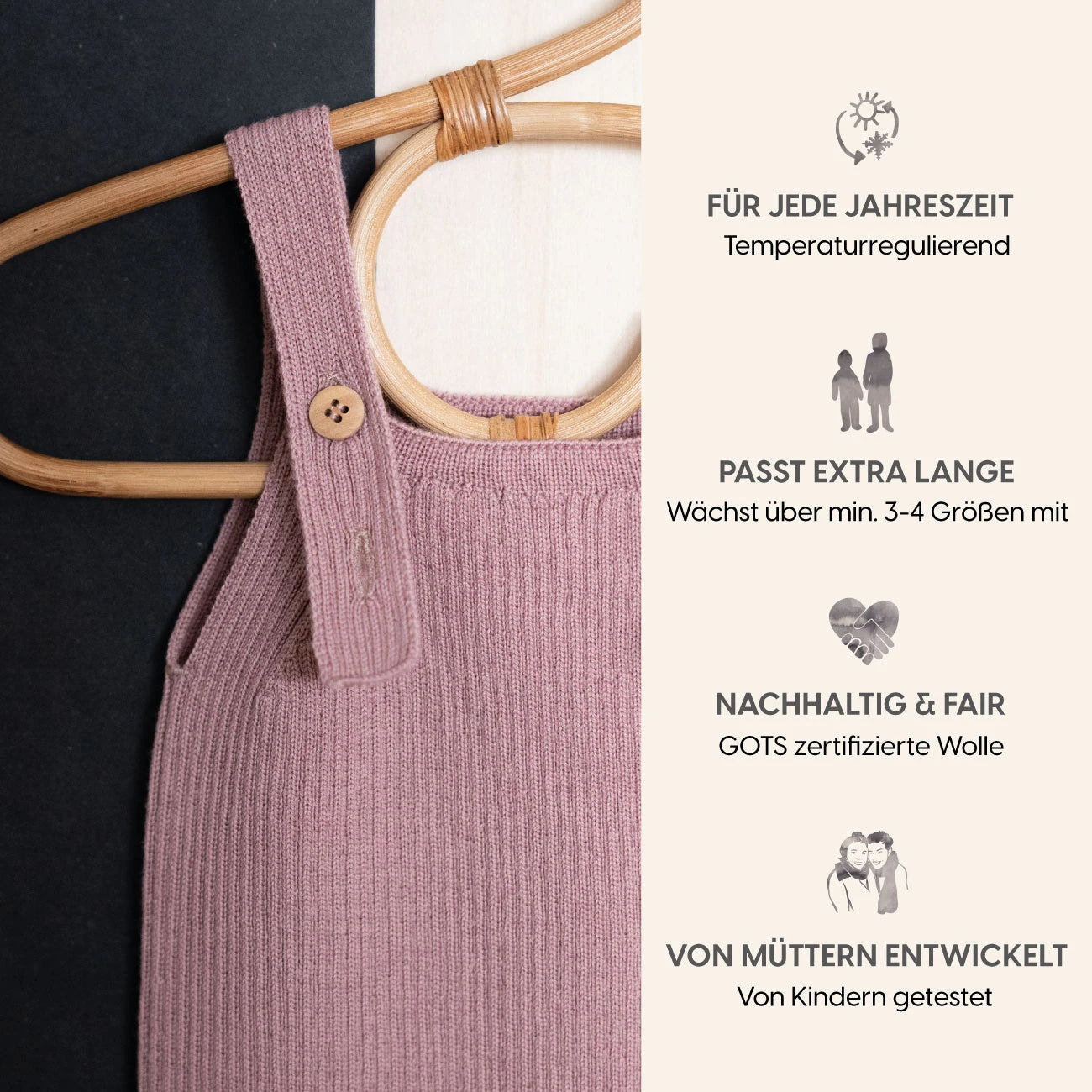 THE WOOLLY JUMPSUIT - rose