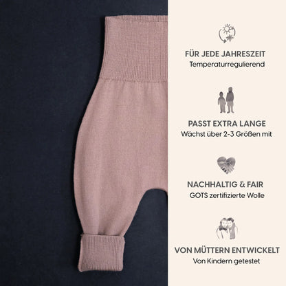THE WOOLLY BABY PANTS - cappuccino