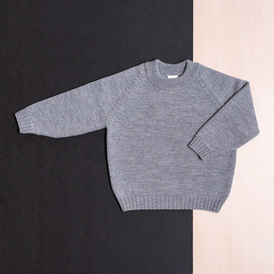 THE WOOLLY SWEATER - cloud grey