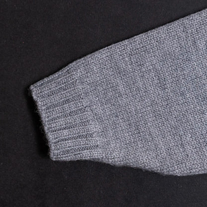 THE WOOLLY CARDIGAN - cloud grey