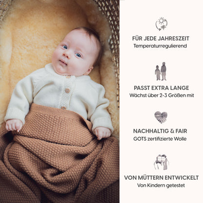 THE WOOLLY CARDIGAN - pure