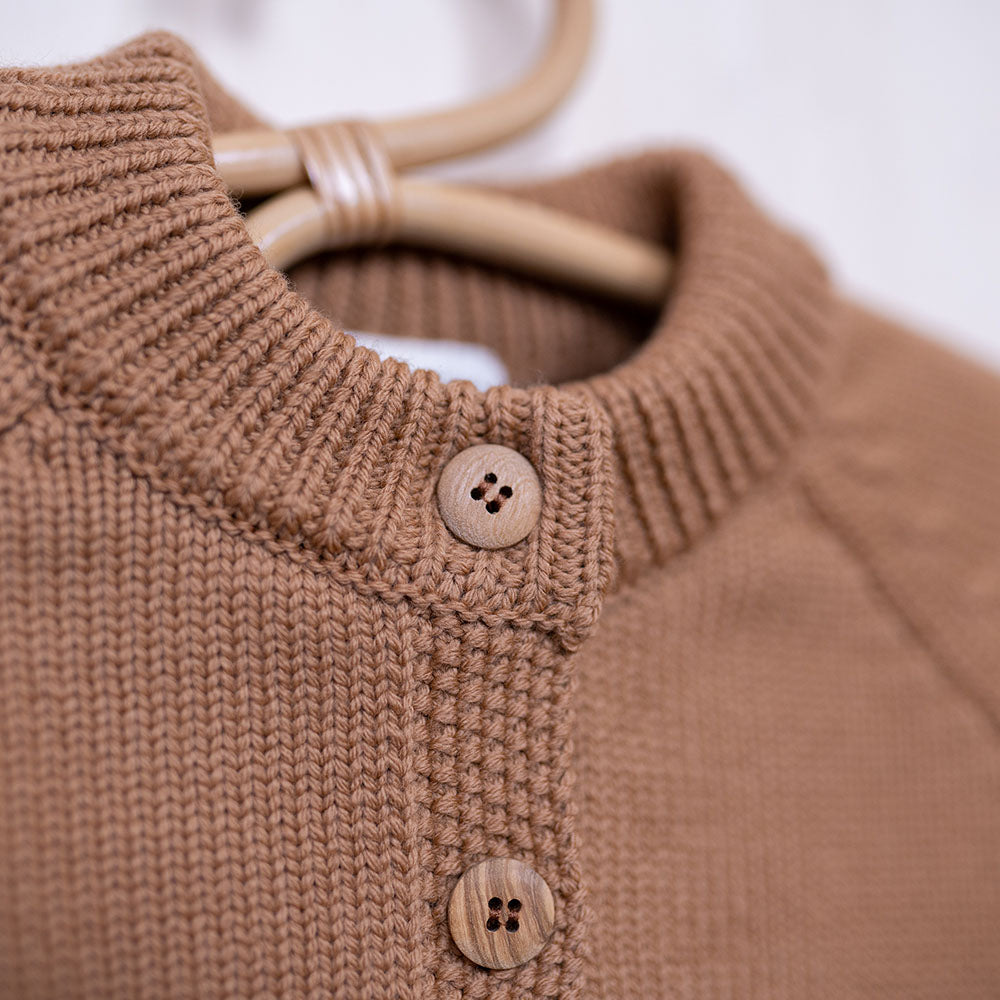 the woolly cardigan - camel